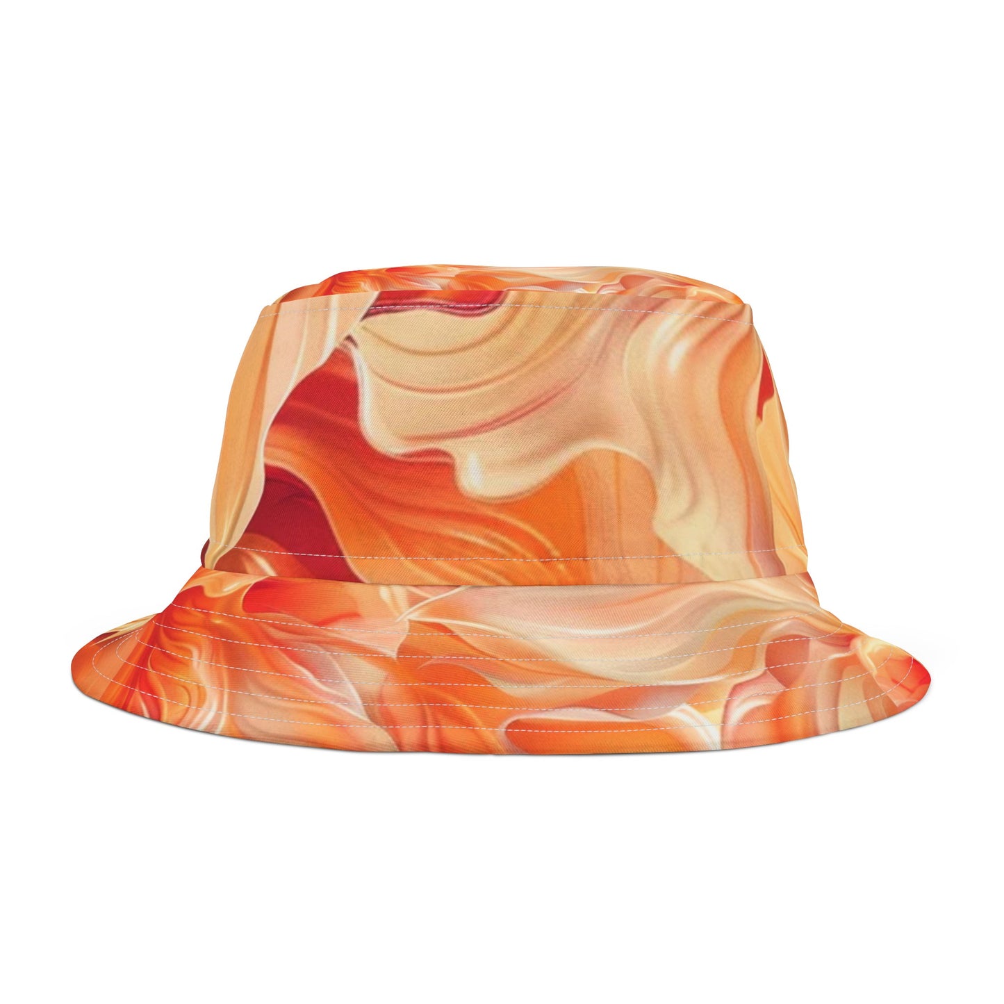 Bucket Hat (AOP) Orange Floral 2