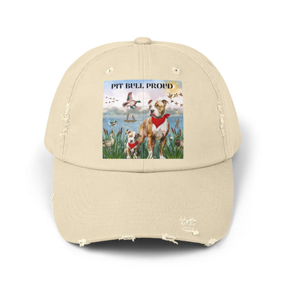 Pit Bull Proud Unisex Distressed Cap