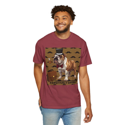 Pawsitively Dapper Unisex Garment-Dyed T-shirt