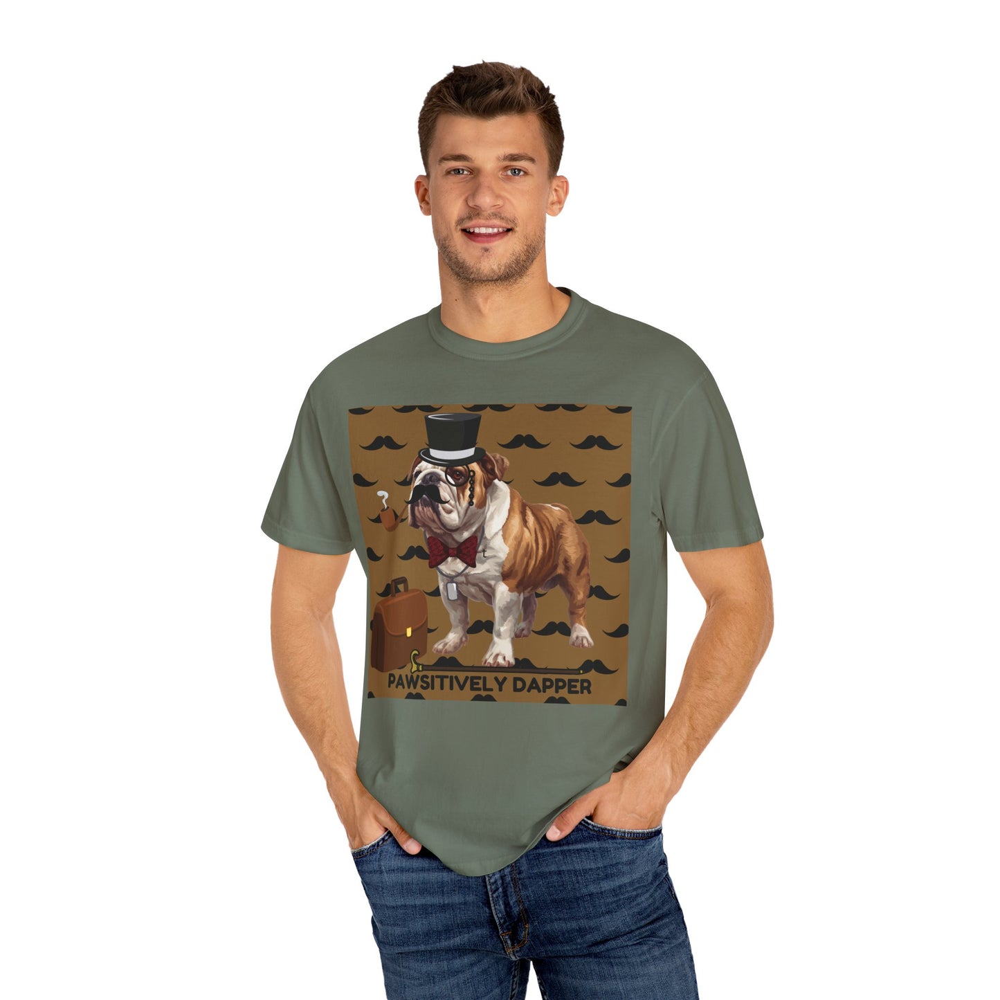 Pawsitively Dapper Unisex Garment-Dyed T-shirt