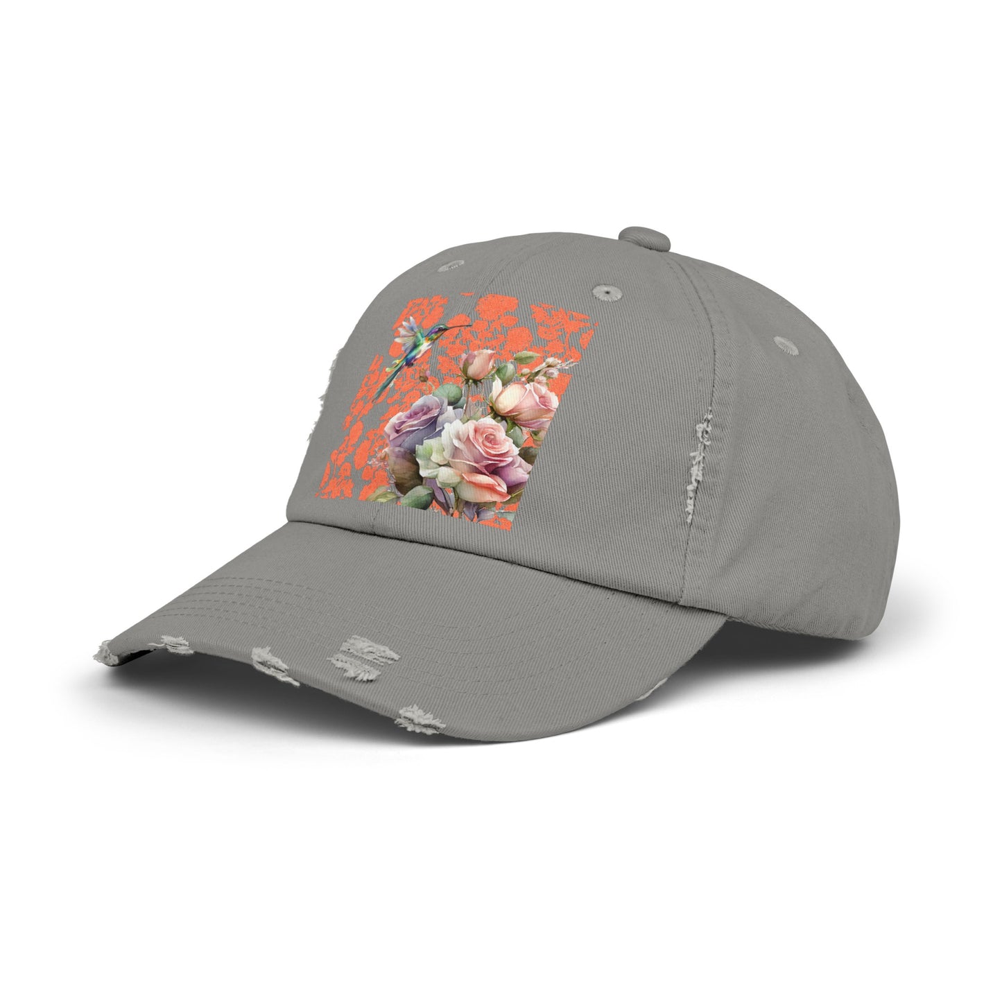 Hummingbird 1 Unisex Distressed Cap