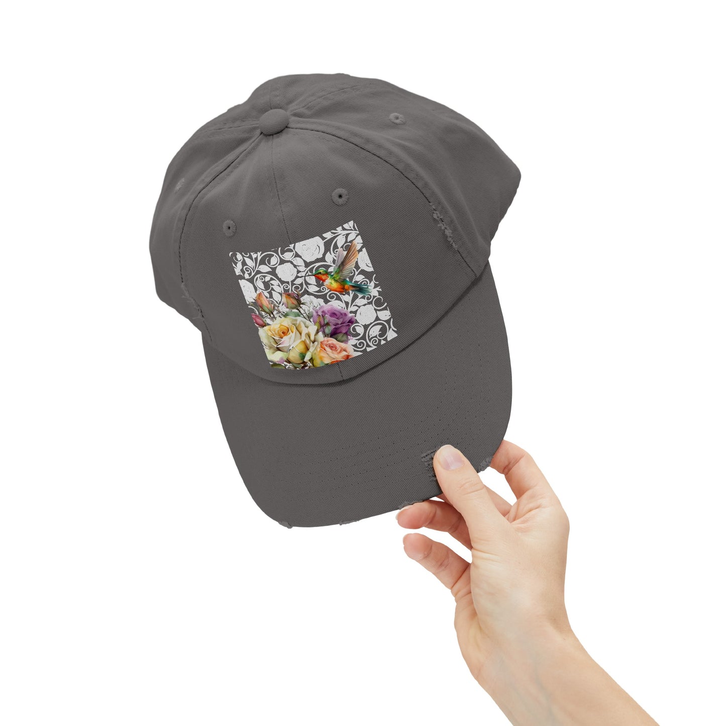 Hummingbird 2 Unisex Distressed Cap