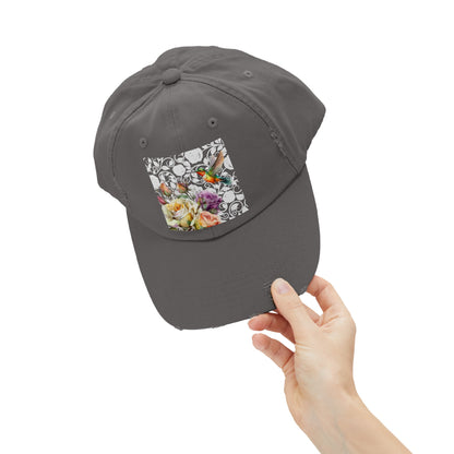 Hummingbird 2 Unisex Distressed Cap