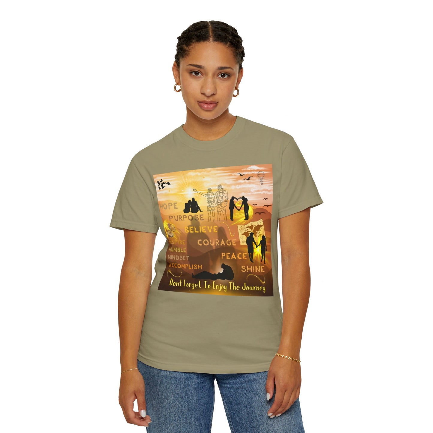 Enjoy The Journey Unisex Garment-Dyed T-shirt