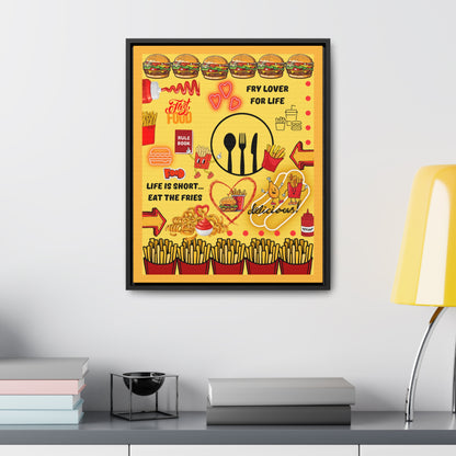 Eat The Fries Canvas Wall Art