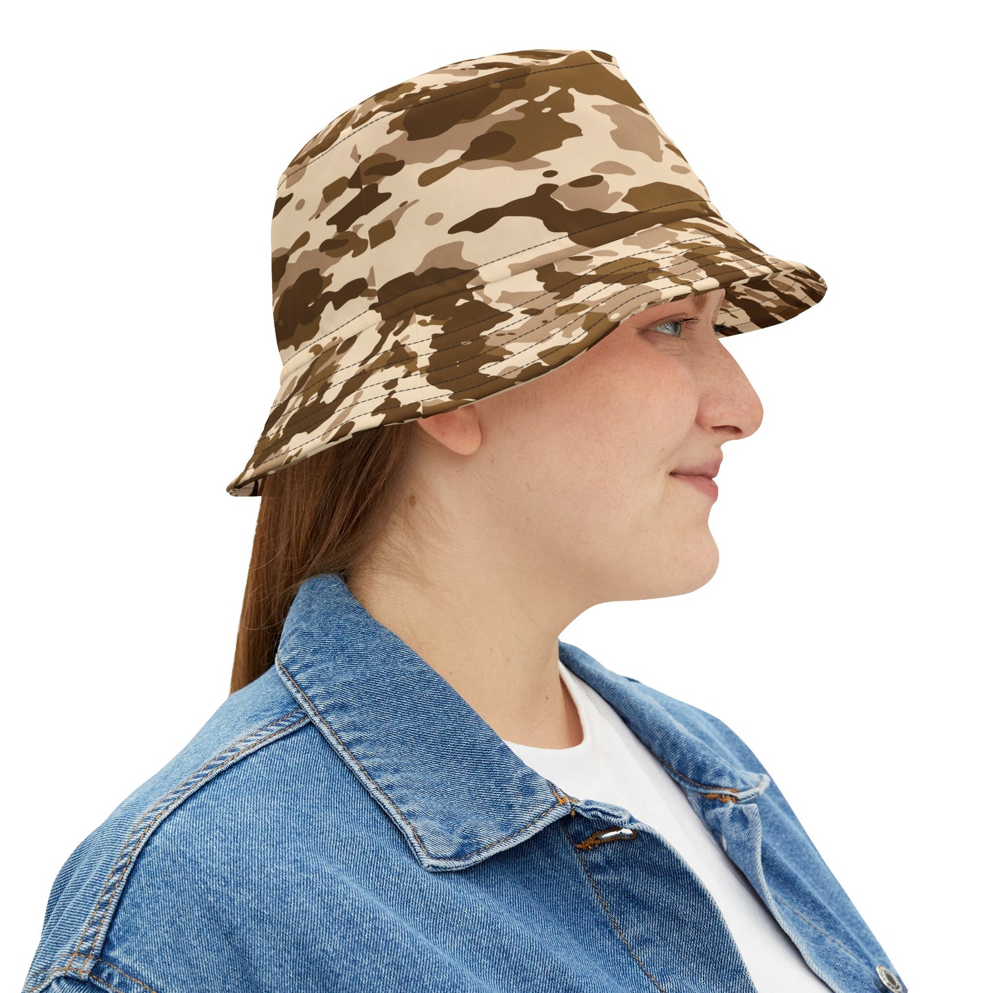 Bucket Hat (AOP) Camo Tan