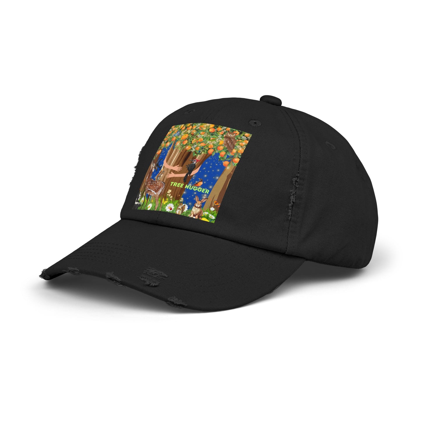 Tree Hugger Unisex Distressed Cap