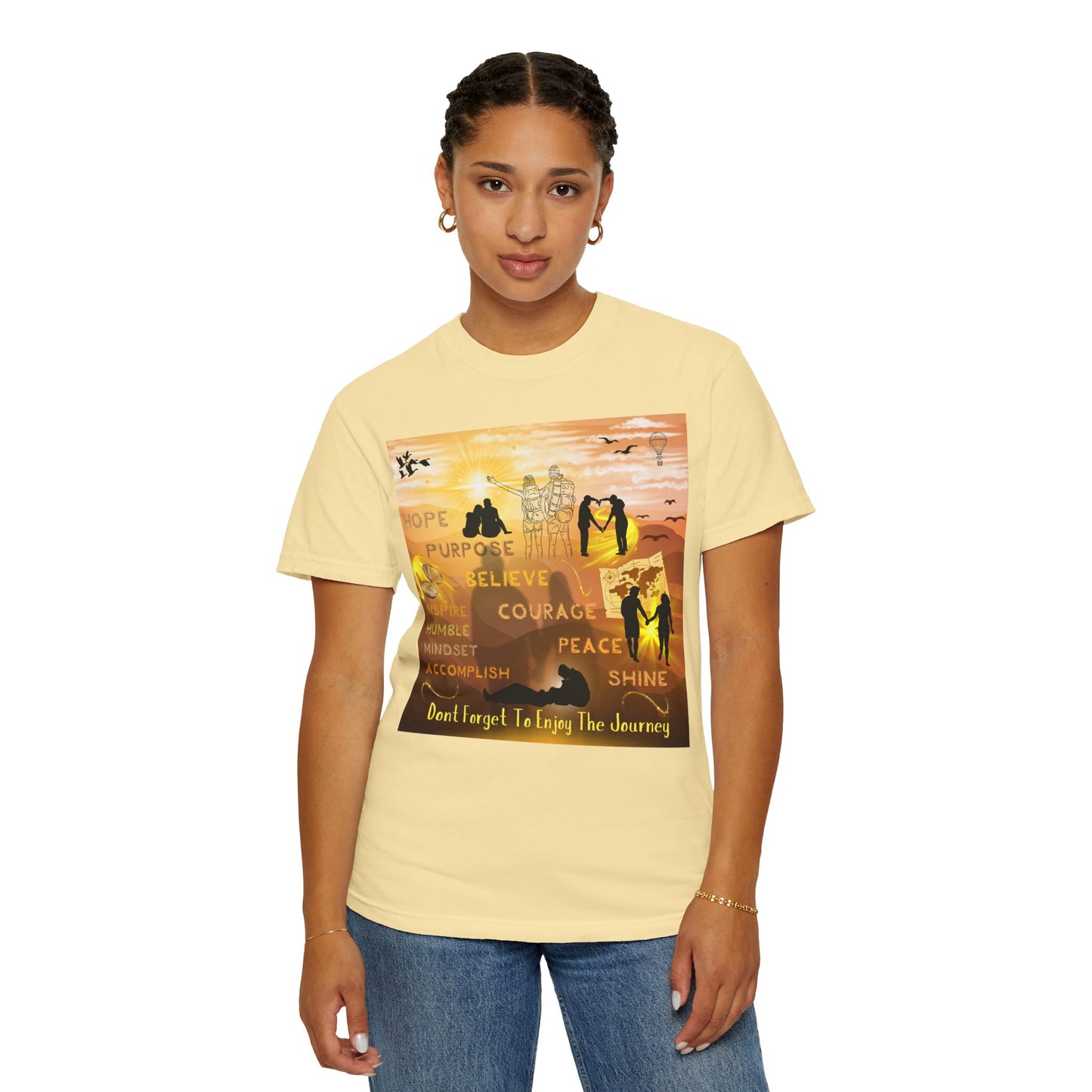 Enjoy The Journey Unisex Garment-Dyed T-shirt