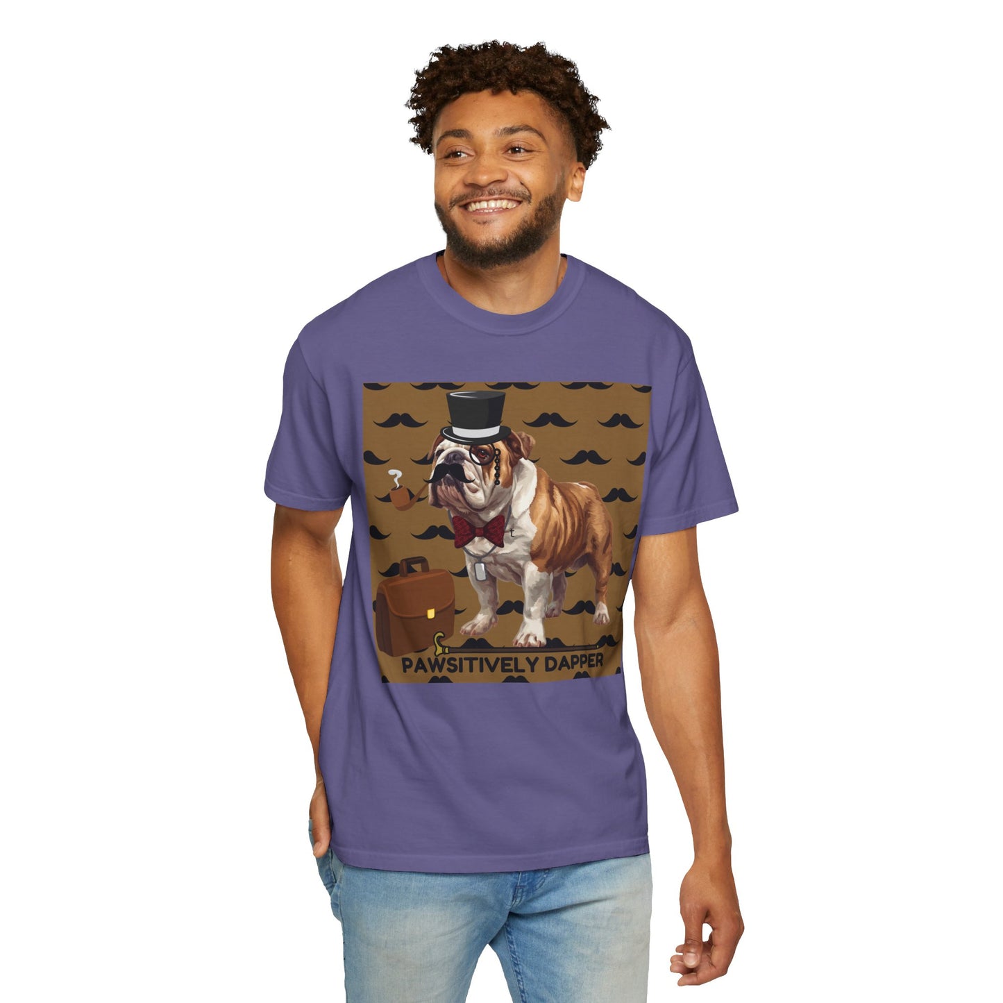 Pawsitively Dapper Unisex Garment-Dyed T-shirt