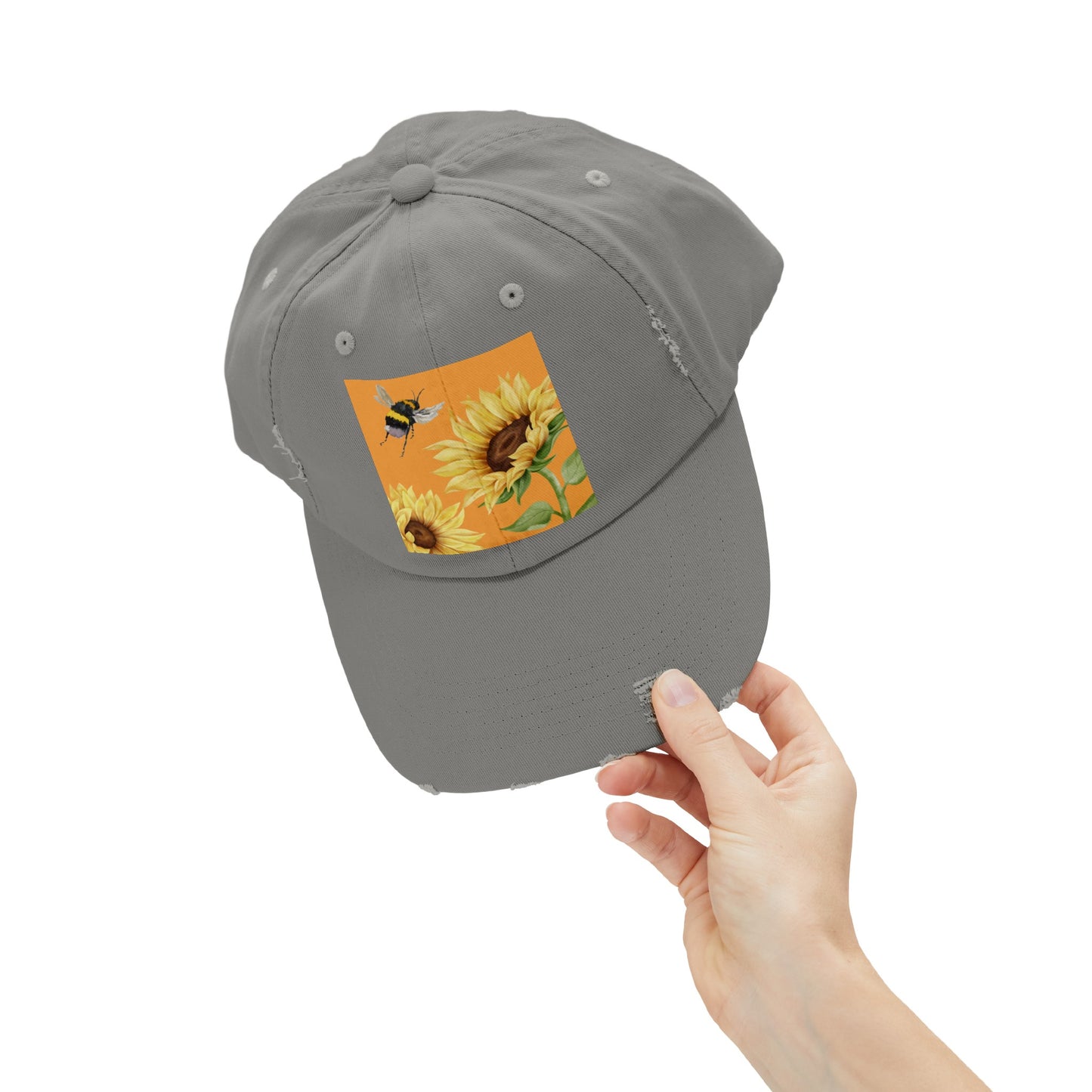 Bee Unisex Distressed Cap