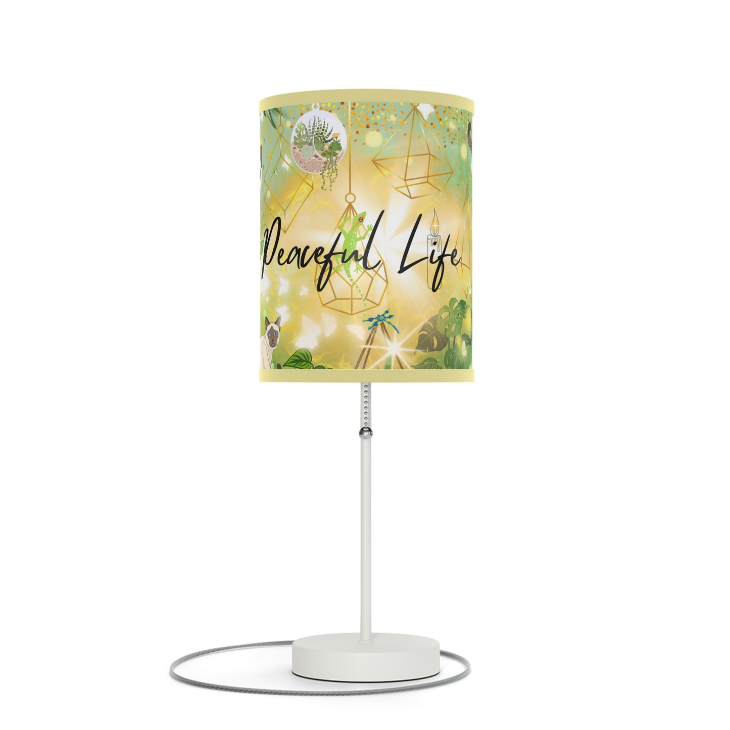 Peaceful Life Lamp on a Stand, US|CA plug