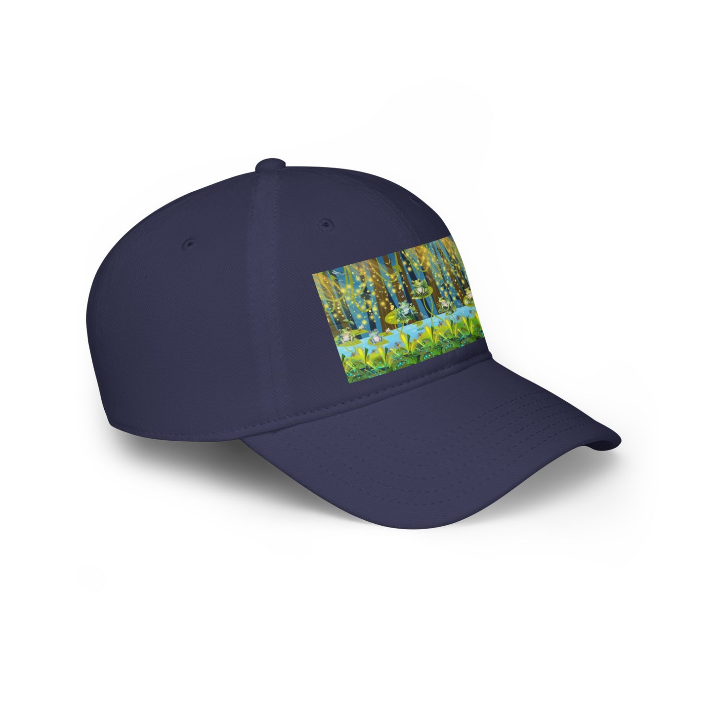 Frogs and Fireflies Low Profile Baseball Cap