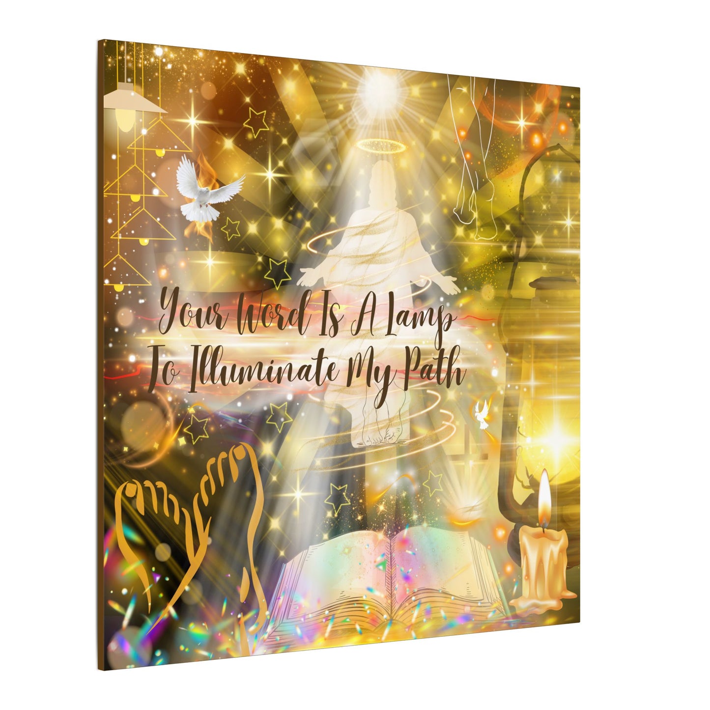 Your Word - Inspirational Wall Art, Custom Canvas Print, Home Decor, Motivational Quote, Spiritual Artwork, Wall Decor Gift