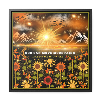 God Can Move Mountains Canvas Wall Art