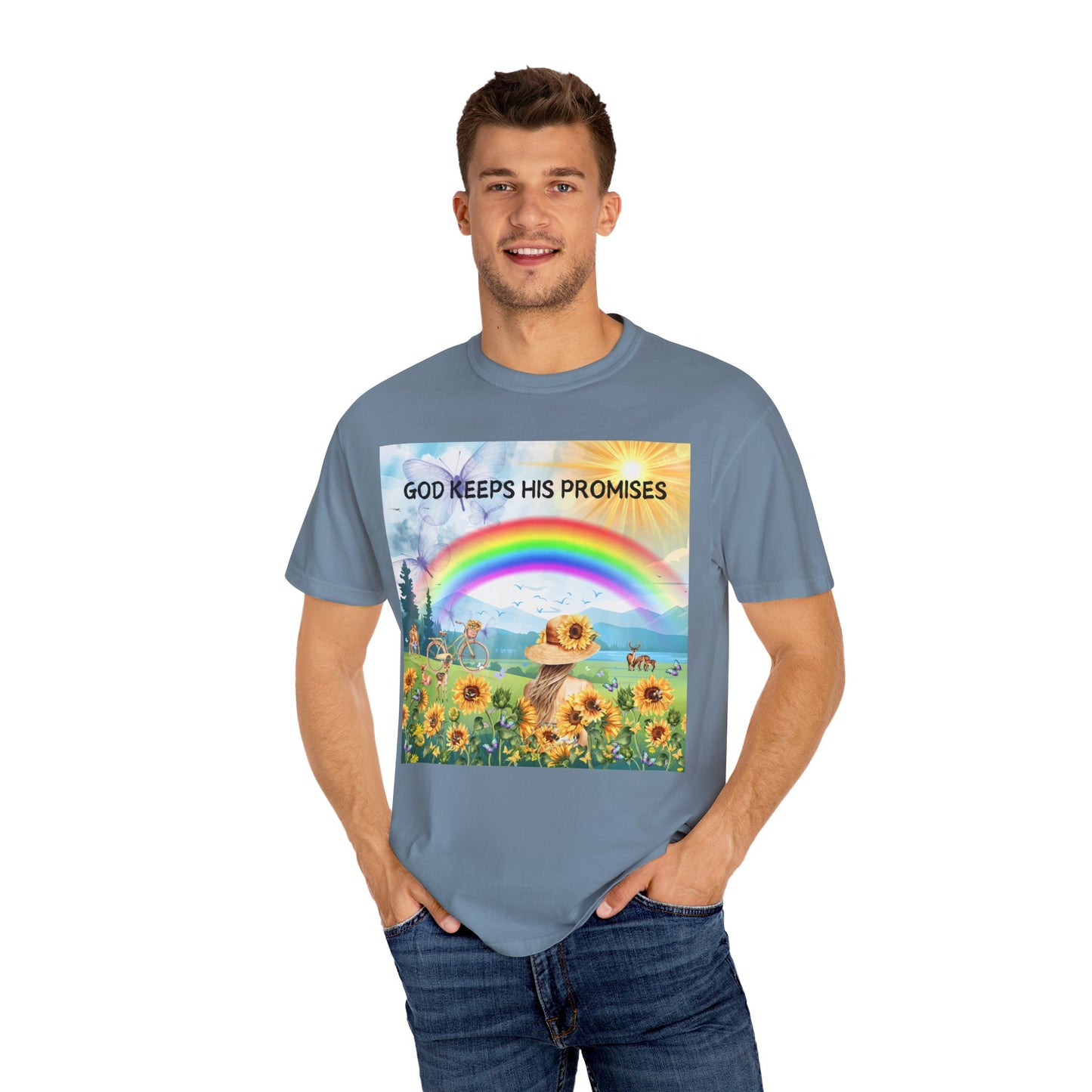 God Keeps His Promises Unisex Garment-Dyed T-shirt