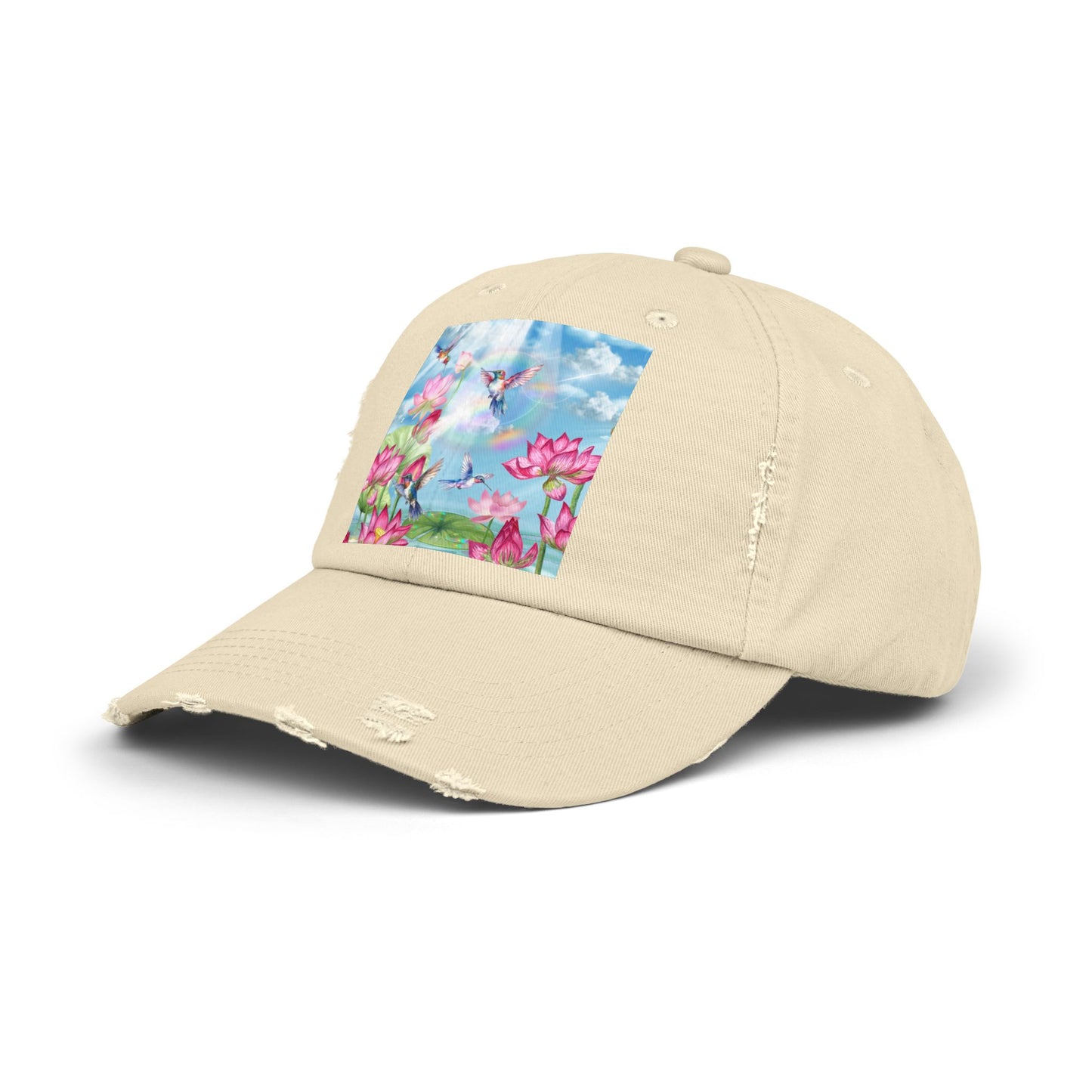 Sipping On Sunshine Unisex Distressed Cap