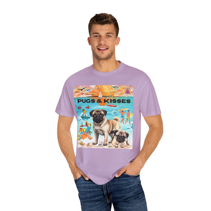 Pugs & Kisses Unisex Garment-Dyed T-shirt