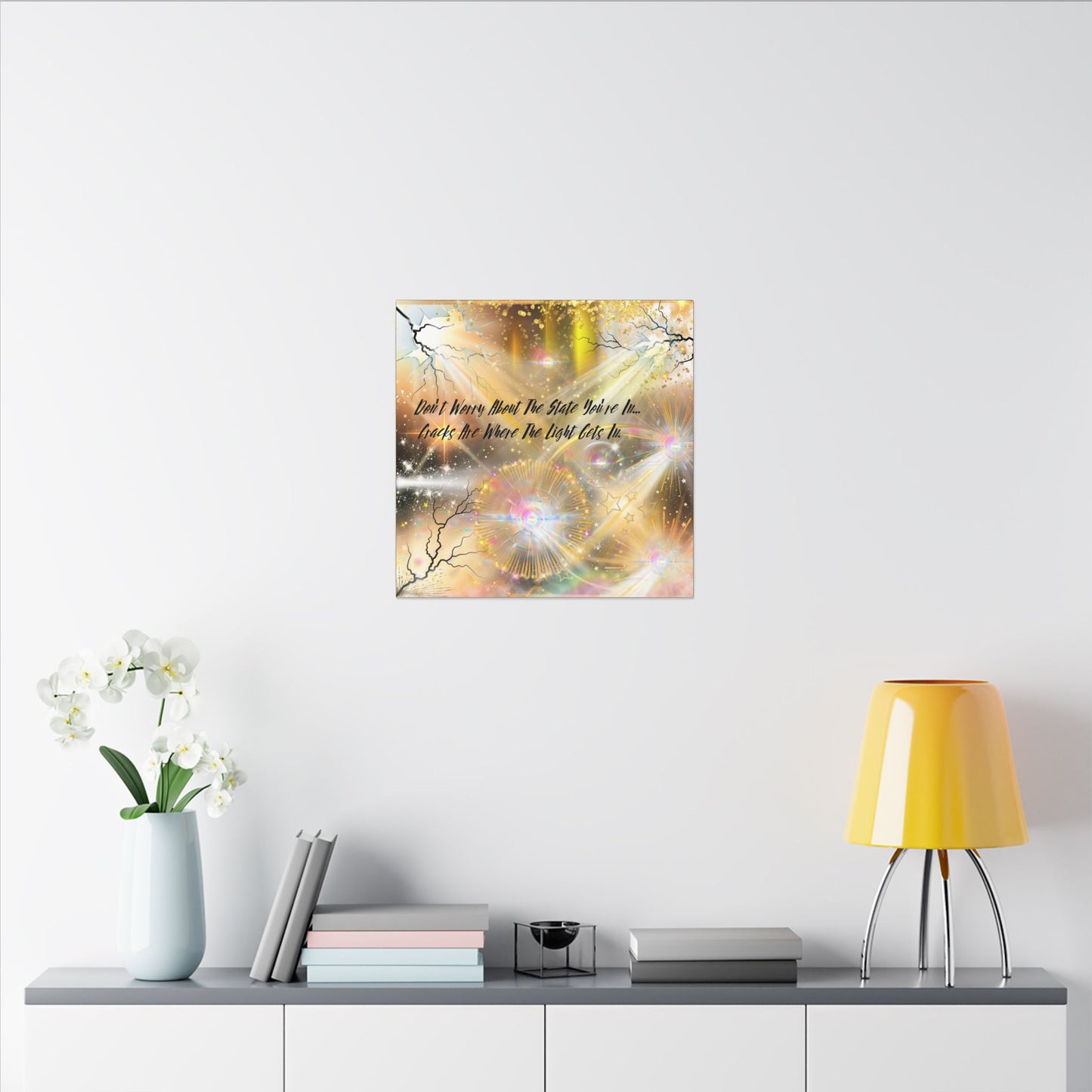 Don't Worry - Inspirational Wall Art, Motivational Decor, Home Office Artwork, Uplifting Canvas, Modern Room Statement