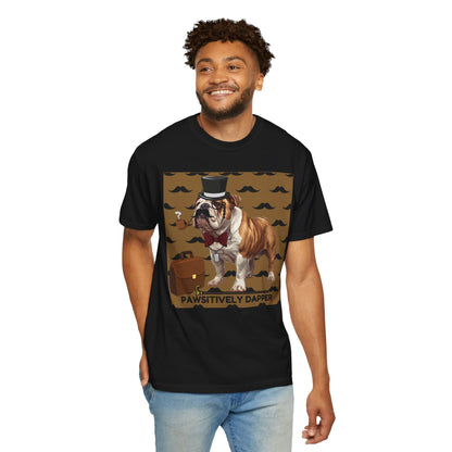 Pawsitively Dapper Unisex Garment-Dyed T-shirt
