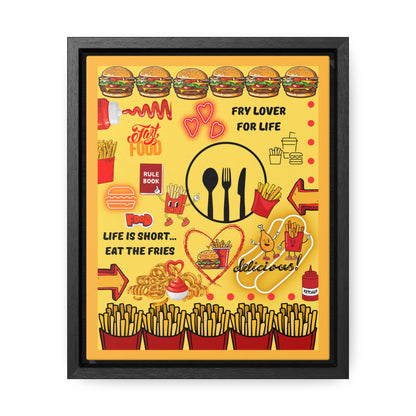 Eat The Fries Canvas Wall Art