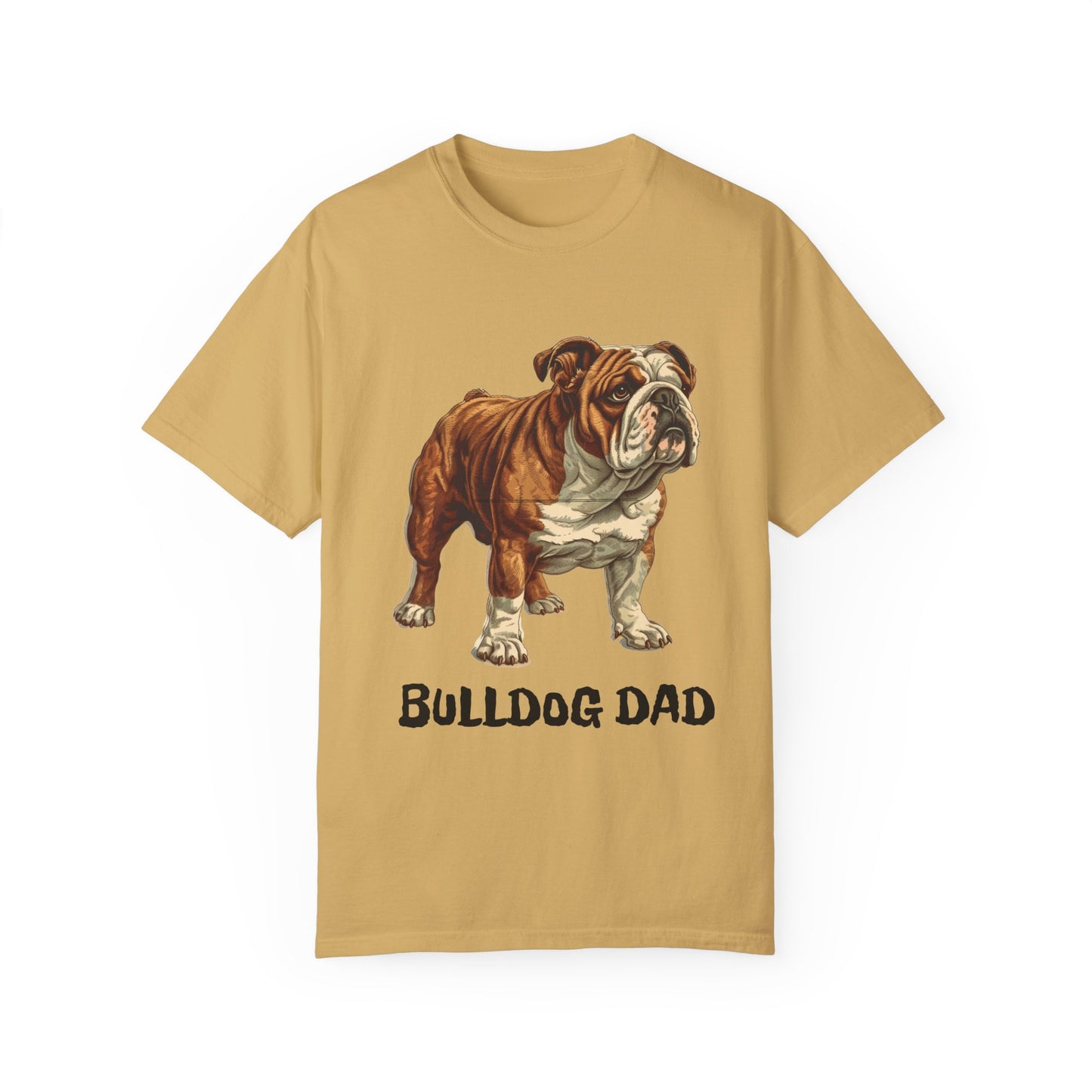 English Bulldog Dad Unisex Garment-Dyed T-shirt