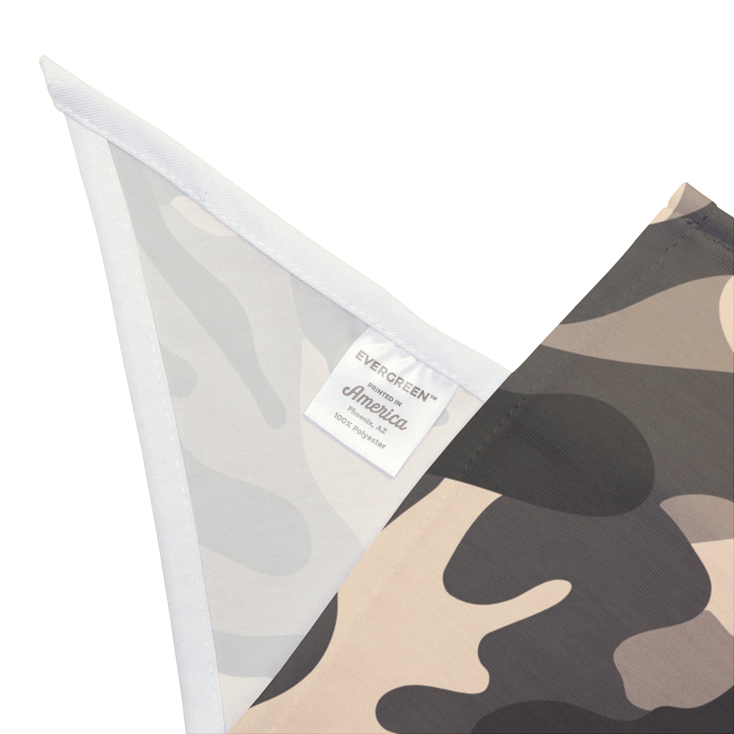 Pet Bandana Camo Grey