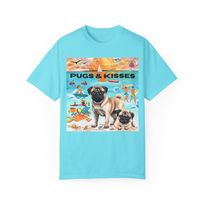 Pugs & Kisses Unisex Garment-Dyed T-shirt