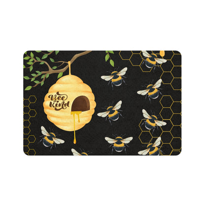 Pet Food Mat (12x18) Bee Kind