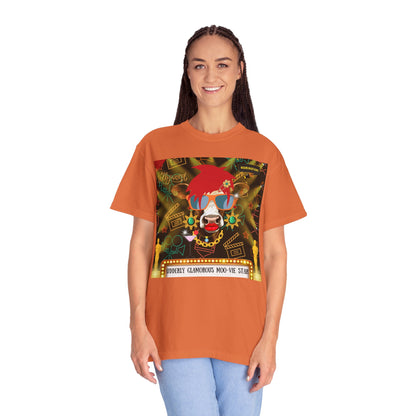 Udderly Glamorous Moo-vie Star Unisex Garment-Dyed T-shirt