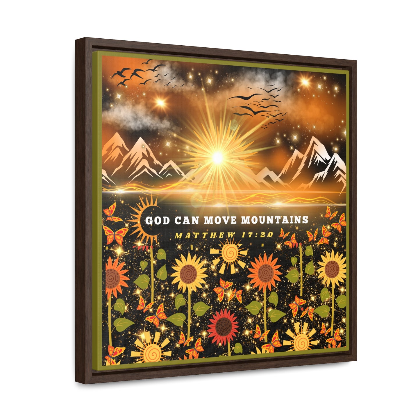 God Can Move Mountains Canvas Wall Art