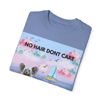 No Hair Don't Care Unisex Garment-Dyed T-shirt