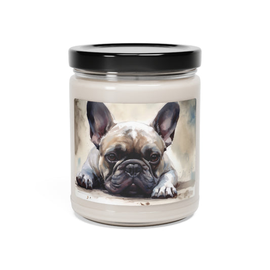 Sweet Frenchie Scented Soy Candle, 9oz