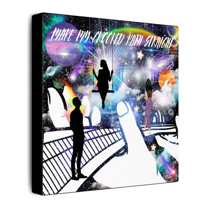 In His Hands - Cosmic Wall Art Canvas Print, Home Decor, Inspirational Decor, Galaxy Artwork, Unique Gift for Space Lovers, Abstract Art