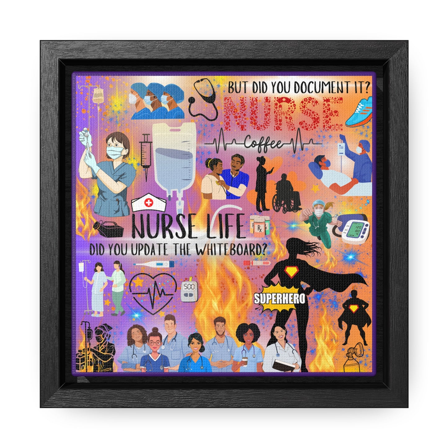 Nurse Life Canvas Wall Art