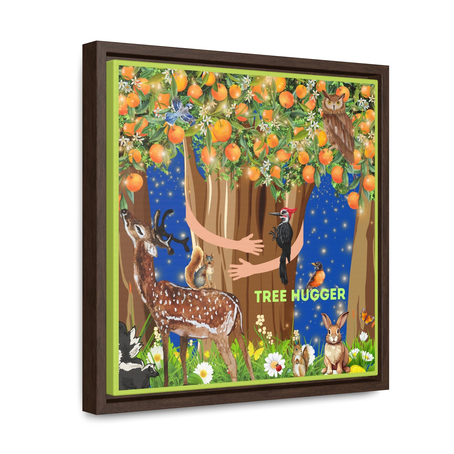 Tree Hugger Canvas Wall Art