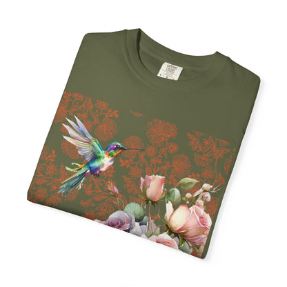 Hummingbird 1 Unisex Garment-Dyed T-shirt