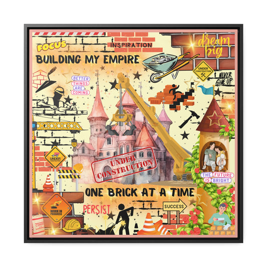 Building My Empire Gallery Canvas Wraps, Square Frame