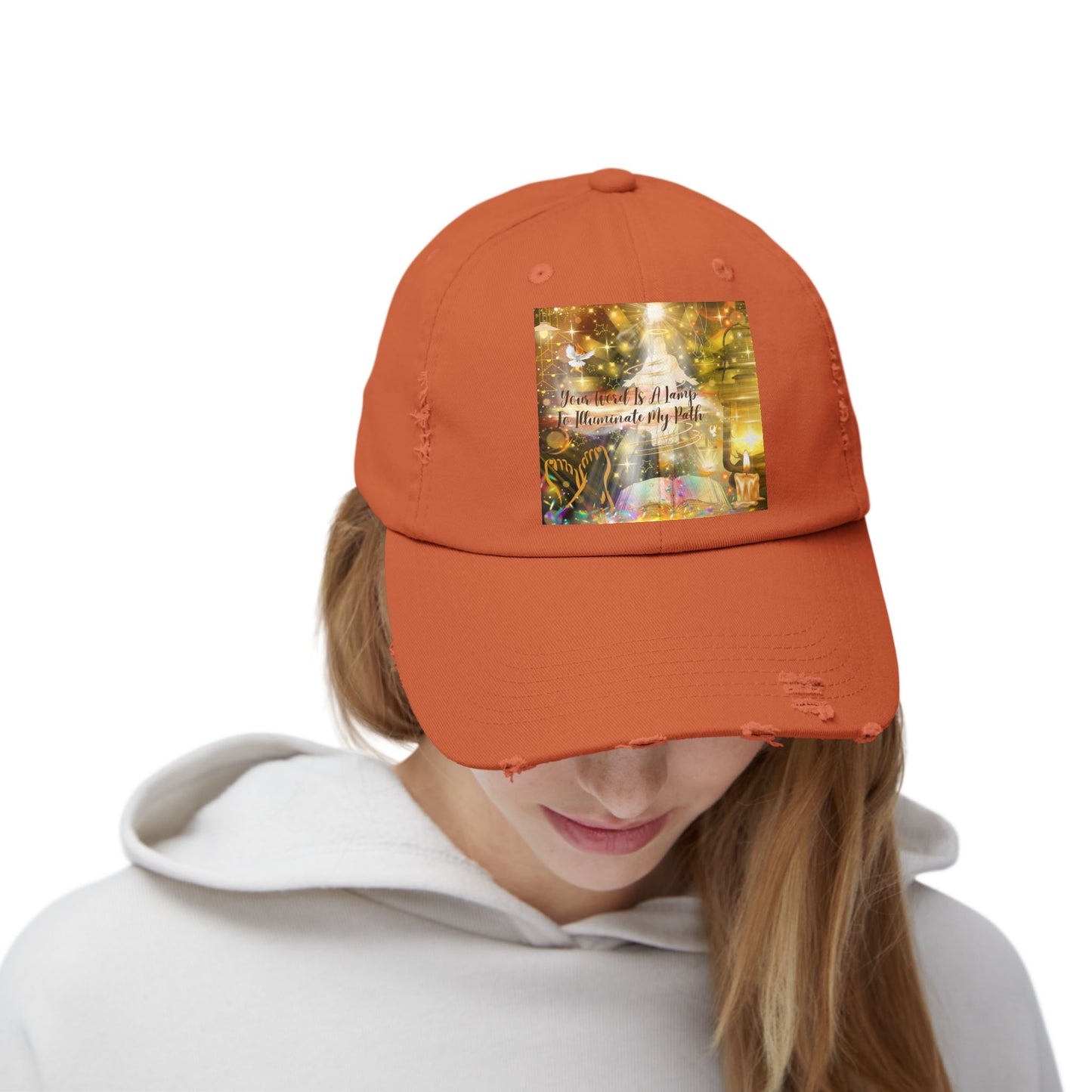 Your Word Unisex Distressed Cap