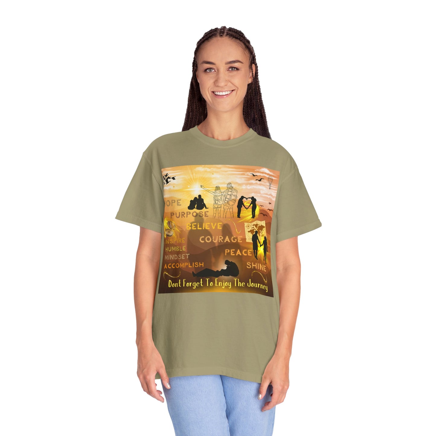 Enjoy The Journey Unisex Garment-Dyed T-shirt