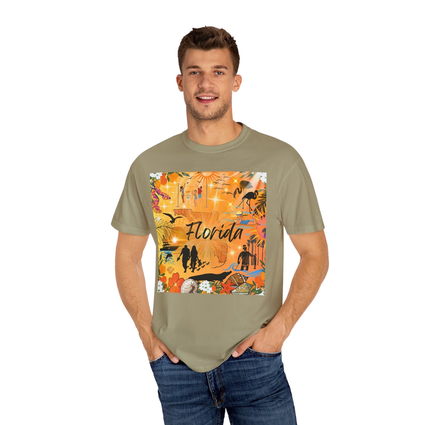 Florida Unisex Garment-Dyed T-shirt