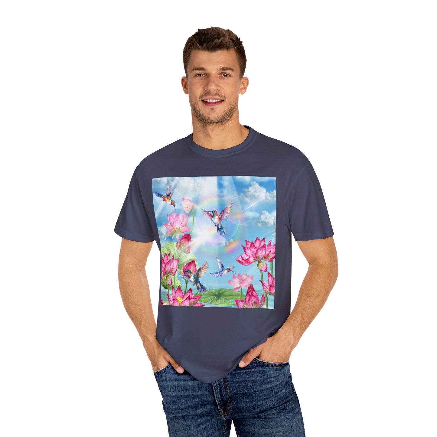 Sipping On Sunshine Unisex Garment-Dyed T-shirt