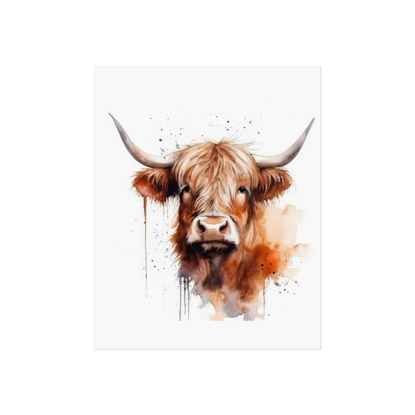 Highland Cow Gentle Giant Fine Art Posters