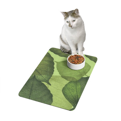 Pet Food Mat (12x18) Leaves 4