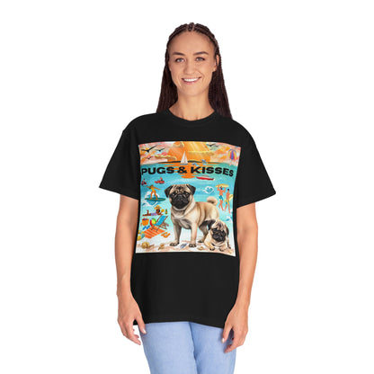 Pugs & Kisses Unisex Garment-Dyed T-shirt