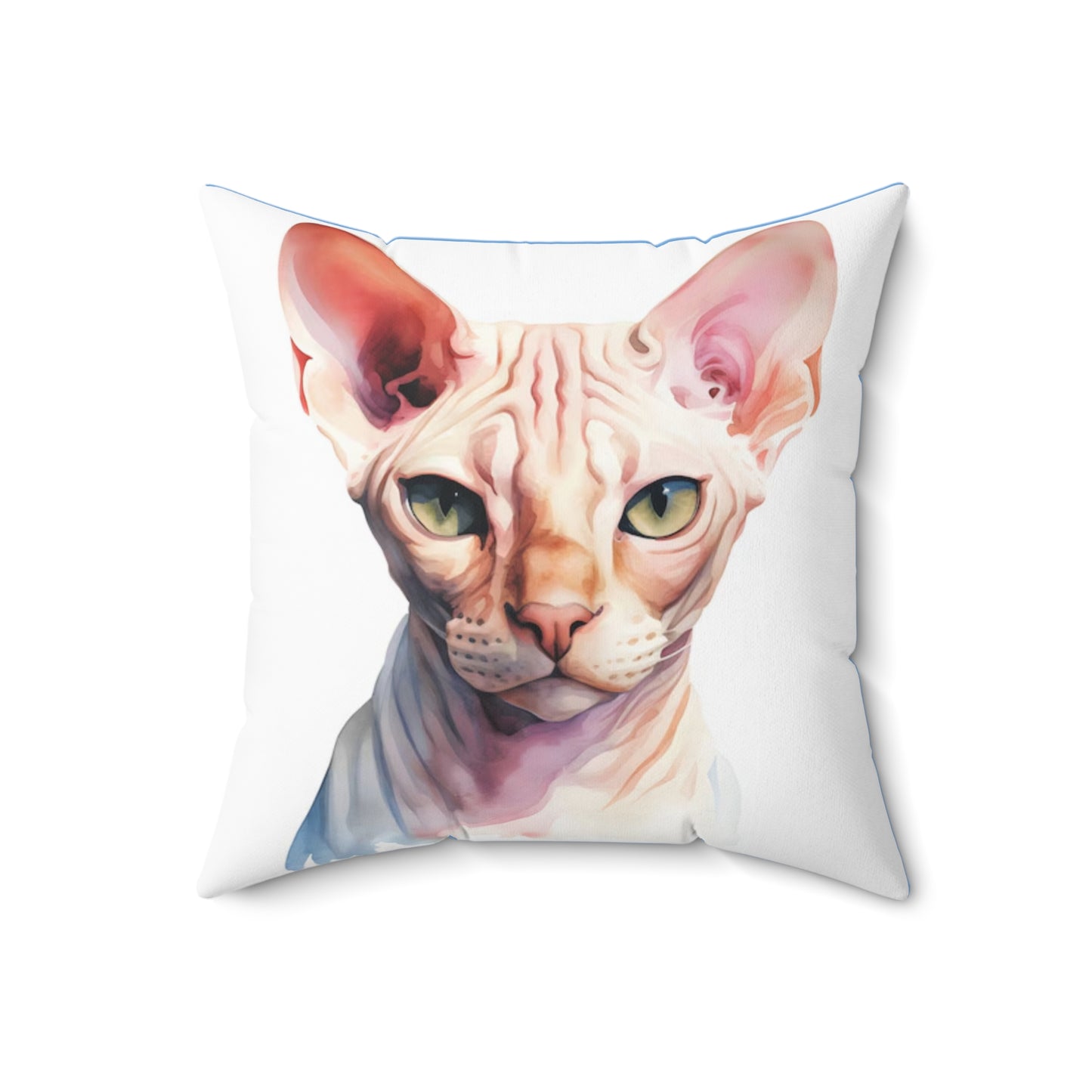 Spun Polyester Square Pillow Sphynx 2