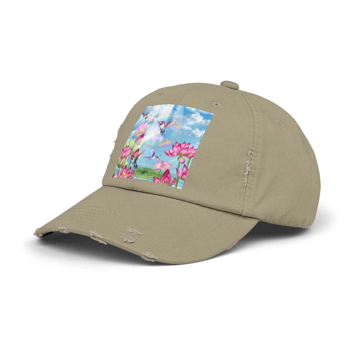 Sipping On Sunshine Unisex Distressed Cap