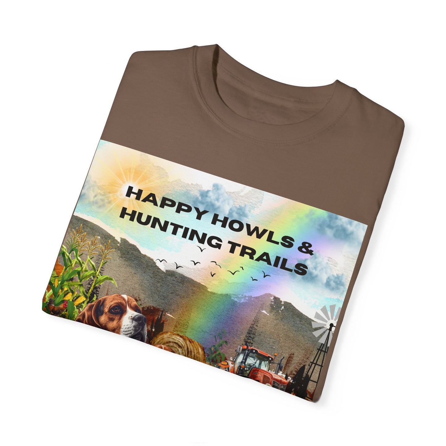 Happy Howls Unisex Garment-Dyed T-shirt