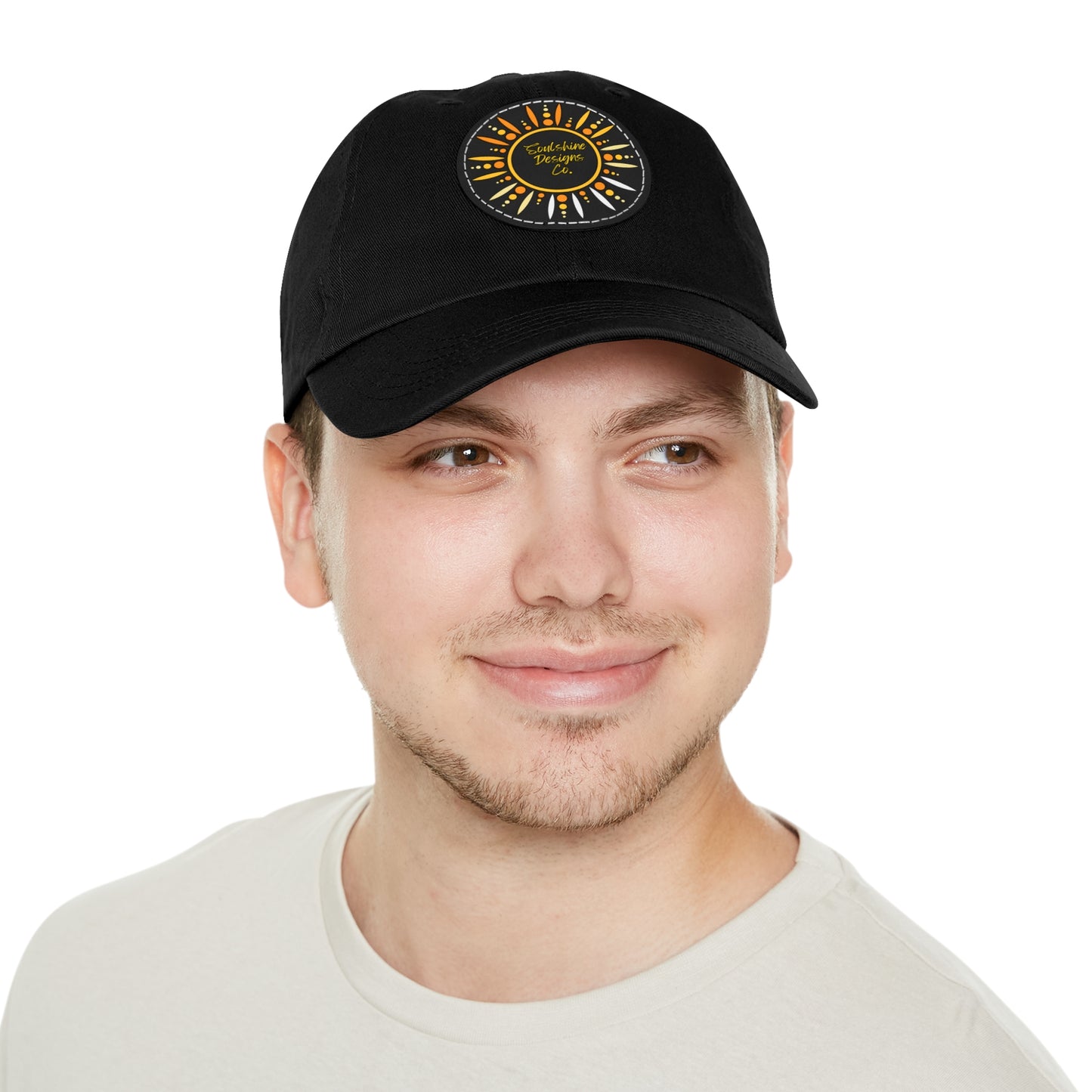 Soulshine Designs Co. Dad Hat with Leather Patch (Round)