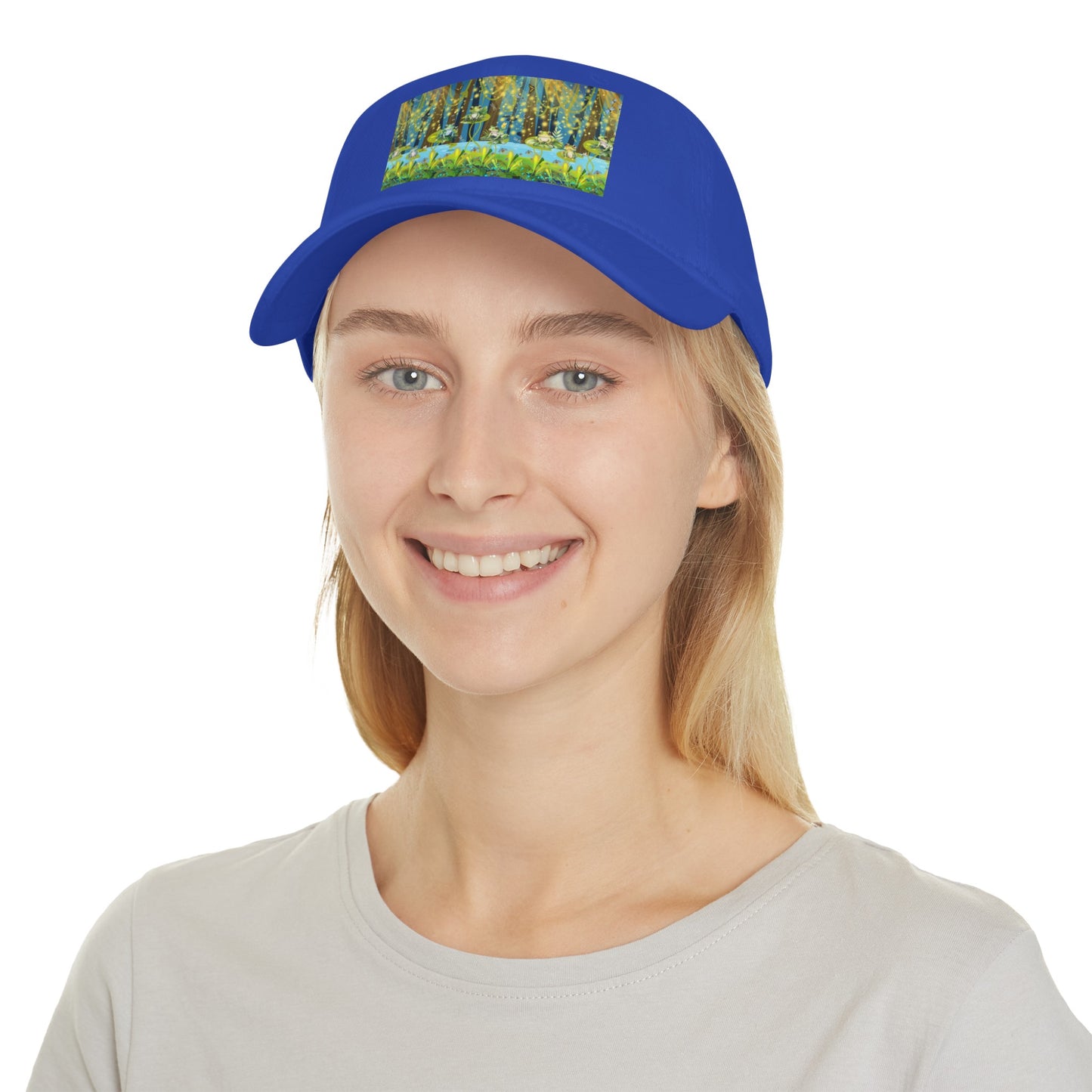 Frogs and Fireflies Low Profile Baseball Cap