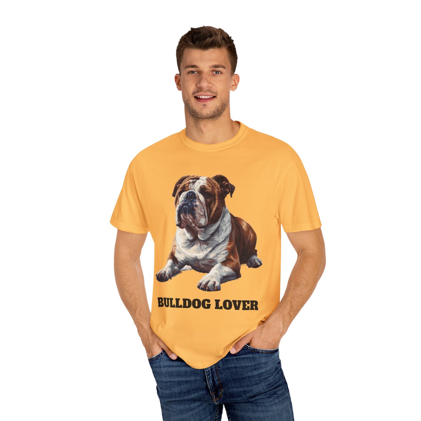 English Bulldog Lover Unisex Garment-Dyed T-shirt